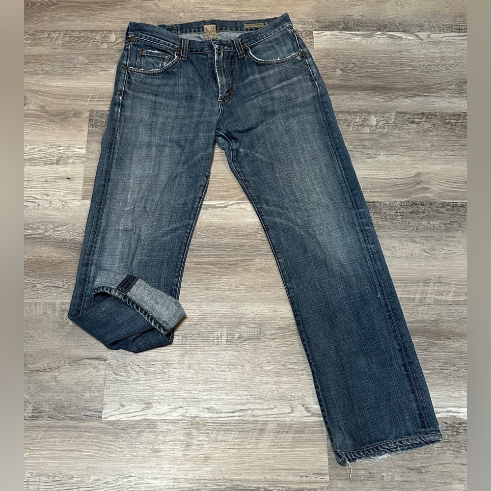 Citizens Of Humanity Evans Jeans Selvedge Denim Mens Size 30x30 Blue 6014-003